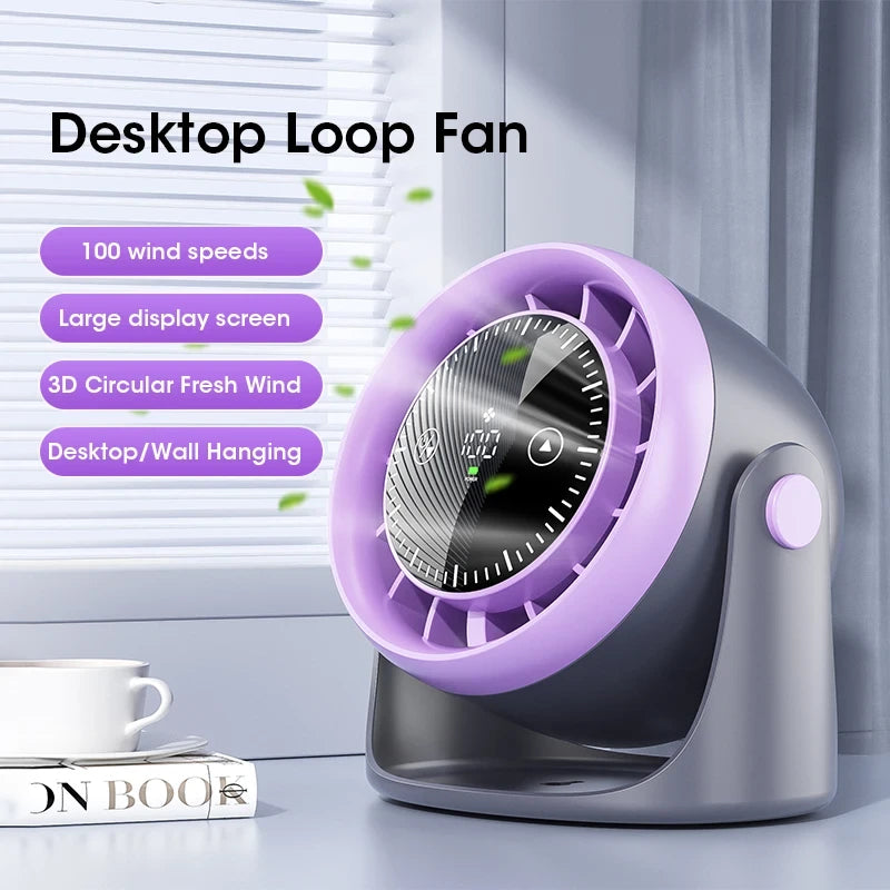 Touchscreen Mini Desk Fan