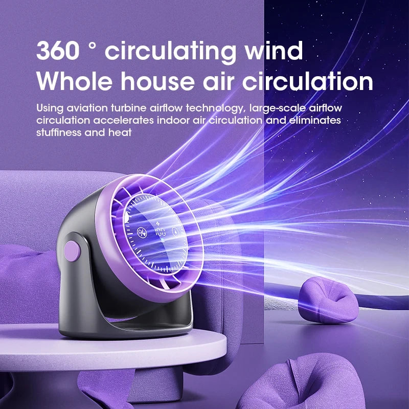 Touchscreen Mini Desk Fan